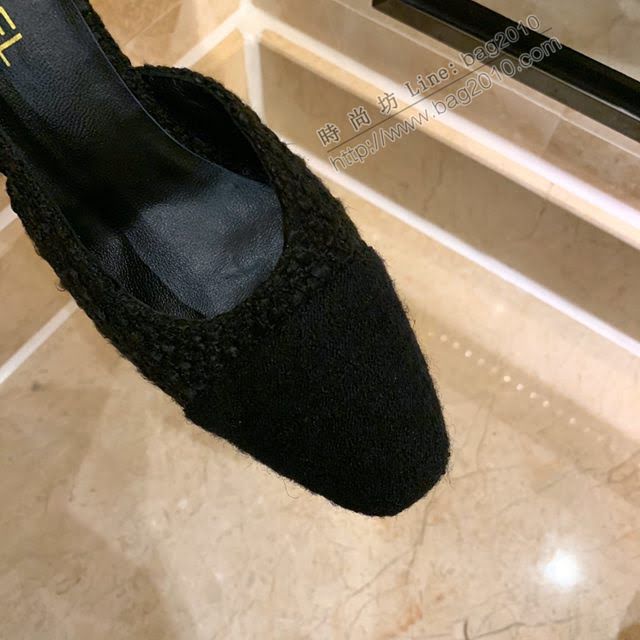 Chanel女鞋 香奈兒時尚經典涼鞋 Chanel中跟涼鞋  naq1087